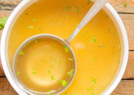 Цвет бульон мясной прозрачный
