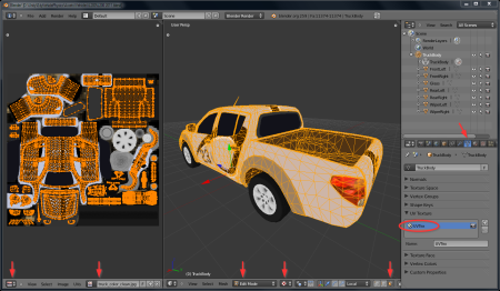 Развертка текстуры в Blender