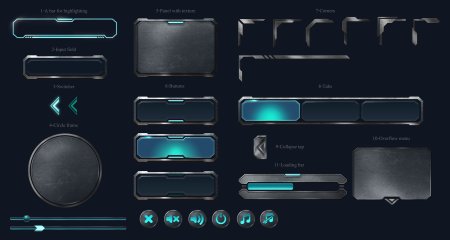 Кнопки игрового интерфейса