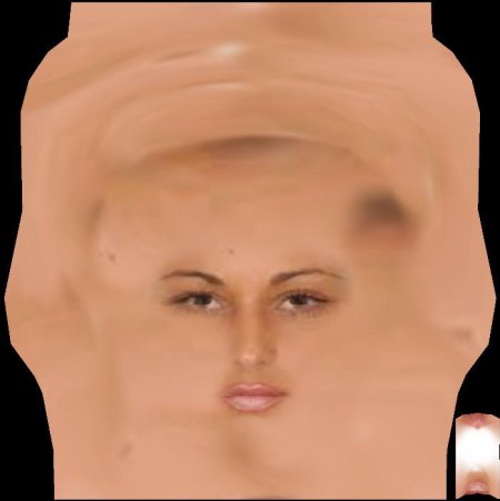 Текстура женского лица