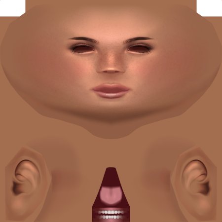 Текстуры лица для игр