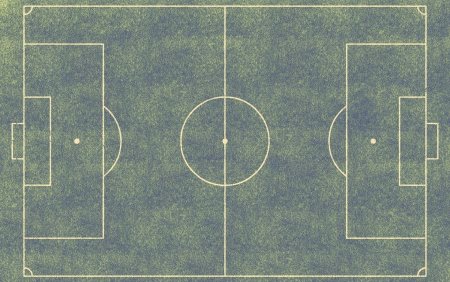 Футбольное поле вид с ферху