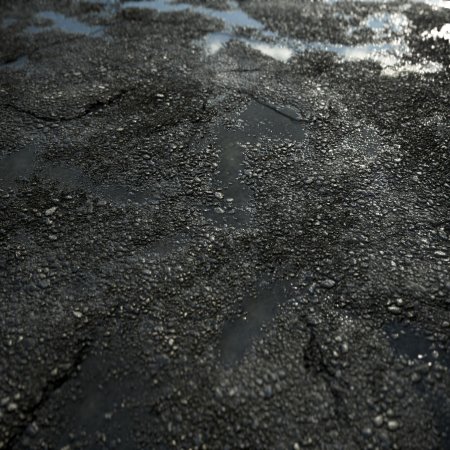 Мокрый асфальт вид сверху