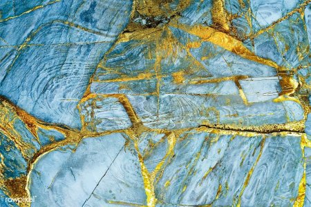 Blue Gold Marbel