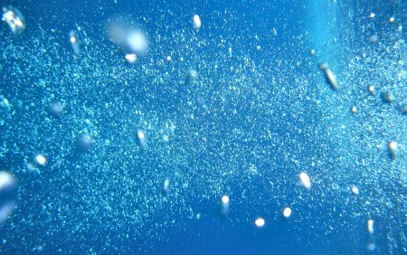 Фон вода с пузырьками