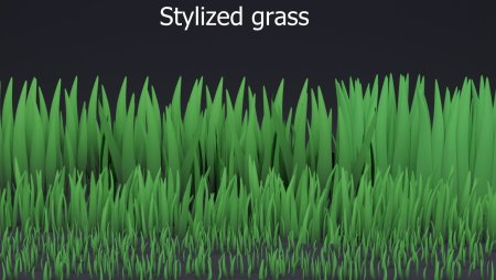 Grass 3d lowpoly model