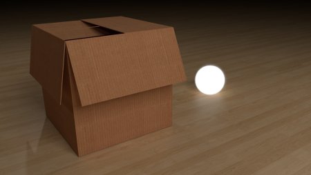 Картонная коробка 3d