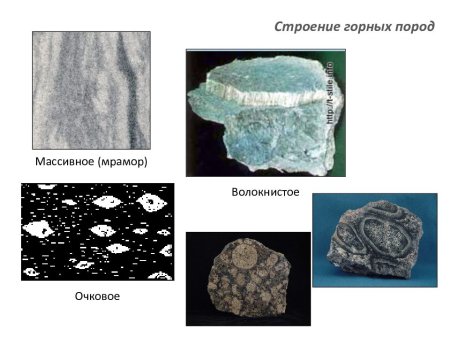 Полукристаллическая структура горных пород