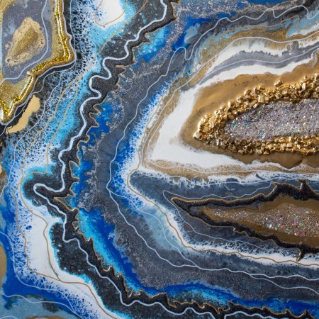 Срез камня Geode Resin Art