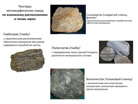 Структура метаморфических горных пород