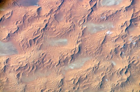 Космический снимок пустыни Гоби