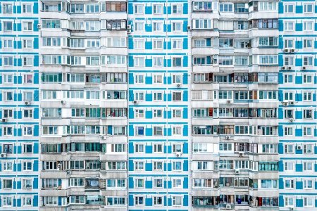 Текстура окна многоэтажки