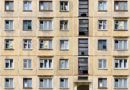 Панельный дом хрущевка