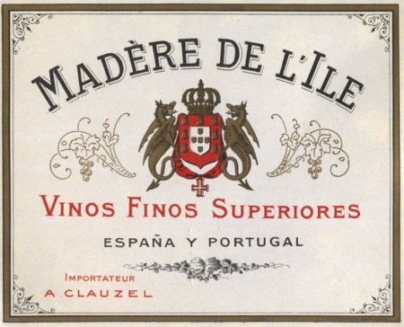 Этикетка на дорогое французское вино