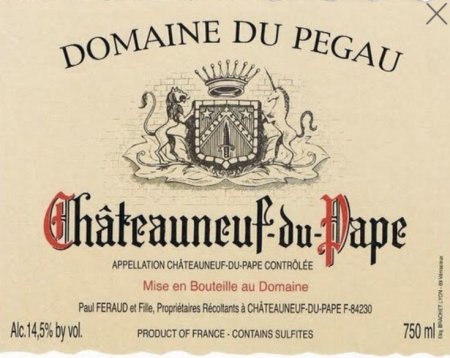 Вино Domaine Pegau Chateauneuf du Pape