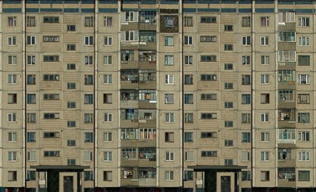 Панельный дом фасад