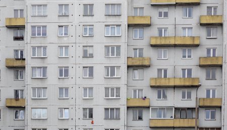 Панельный дом фасад