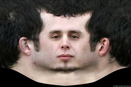 Текстура головы человека