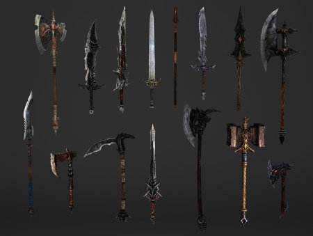 3d model модель меч орка
