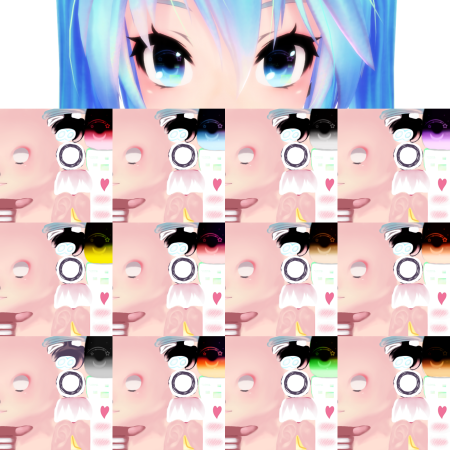 Зрачки для MMD