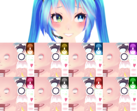 MMD TDA Eyes texture DL