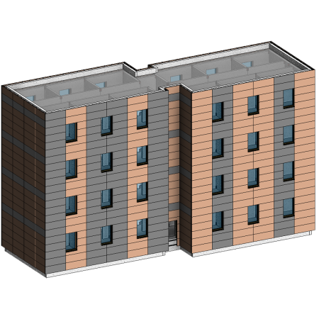 Вентилируемый фасад Revit
