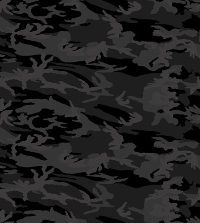 Ткань Black Camo Urban