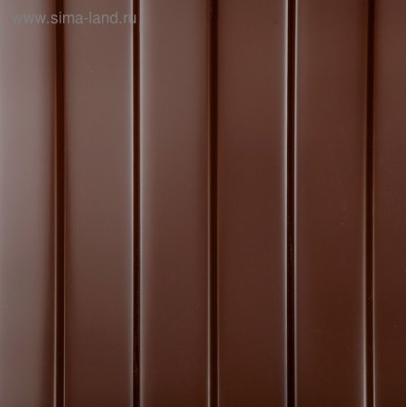 Профнастил коричневый шоколад рал 8017