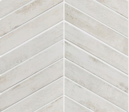 4d Chevron White 40x80 cm