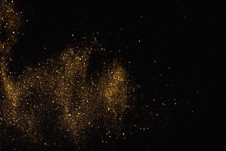 Золотая пыль на черном фоне