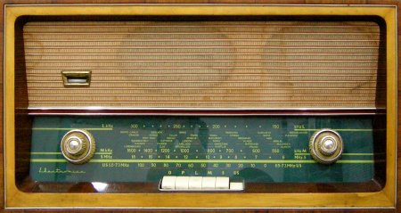 Шкала старого радиоприемника