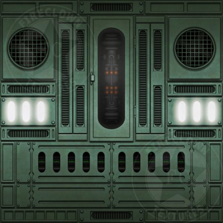 Монитор Sci Fi сзади