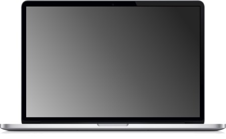 MACBOOK на прозрачном фоне