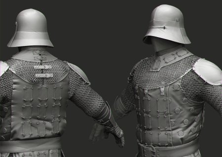 Zbrush Кольчуга
