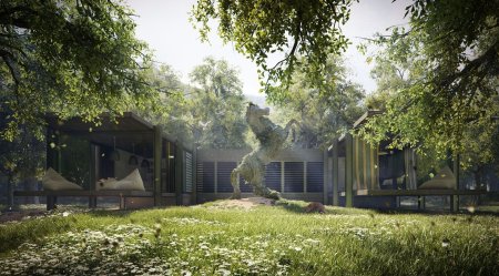 Бэкграунд 3ds Max двор город