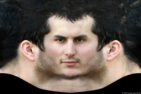 Текстура лица человека