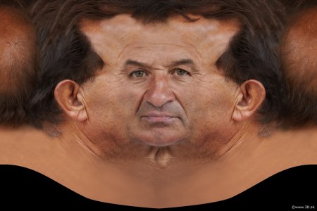 Текстура лица человека