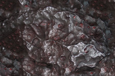 Поверхность метеорита