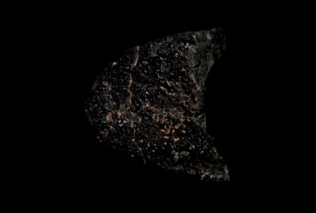 Метеорит под микроскопом