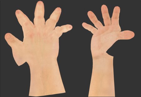 Текстура руки развертка