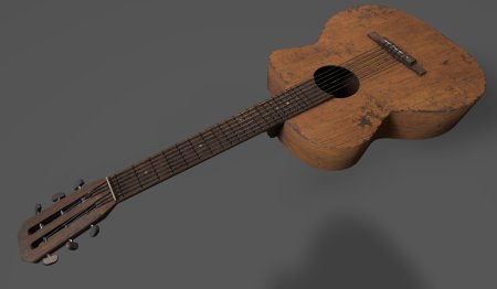 Гитара сталкер 3d model
