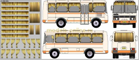 Рисунок автобуса ПАЗ 3205