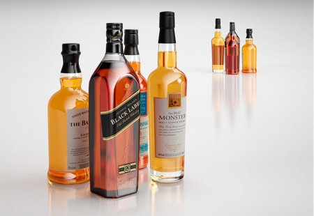 3 Бутылки алкоголя