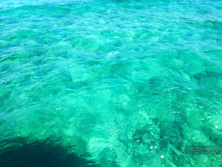 Вода сверху