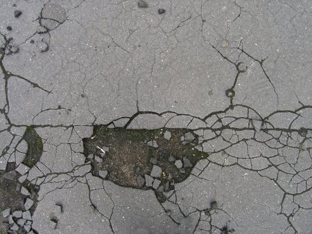 Асфальт с трещинами вид сверху