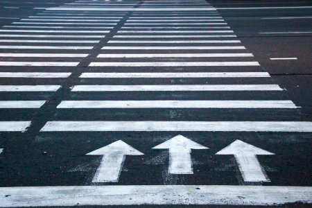 Дорожная Зебра вид сверху