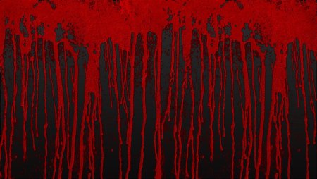 Стекающая красная краска