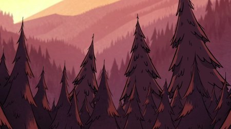 Гравити Фоллз мультсериал лес