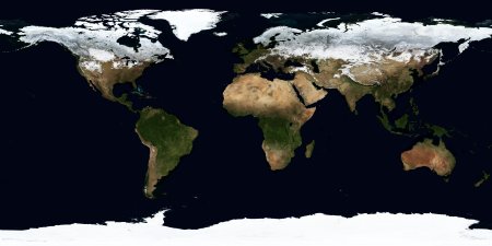 Карта оледенения земли в Ледниковый период