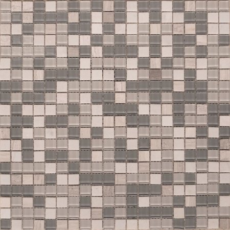 Elada Mosaic. Мозаика n25 (286*298*4мм) шахматный long Size Crystal+Stone, м2